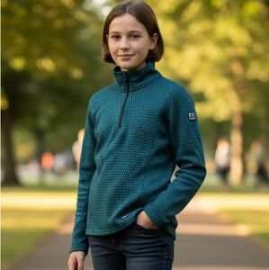 KERRITS‎ QUARTER ZIP PULL OVER JACKET YOUTH SIZE XL